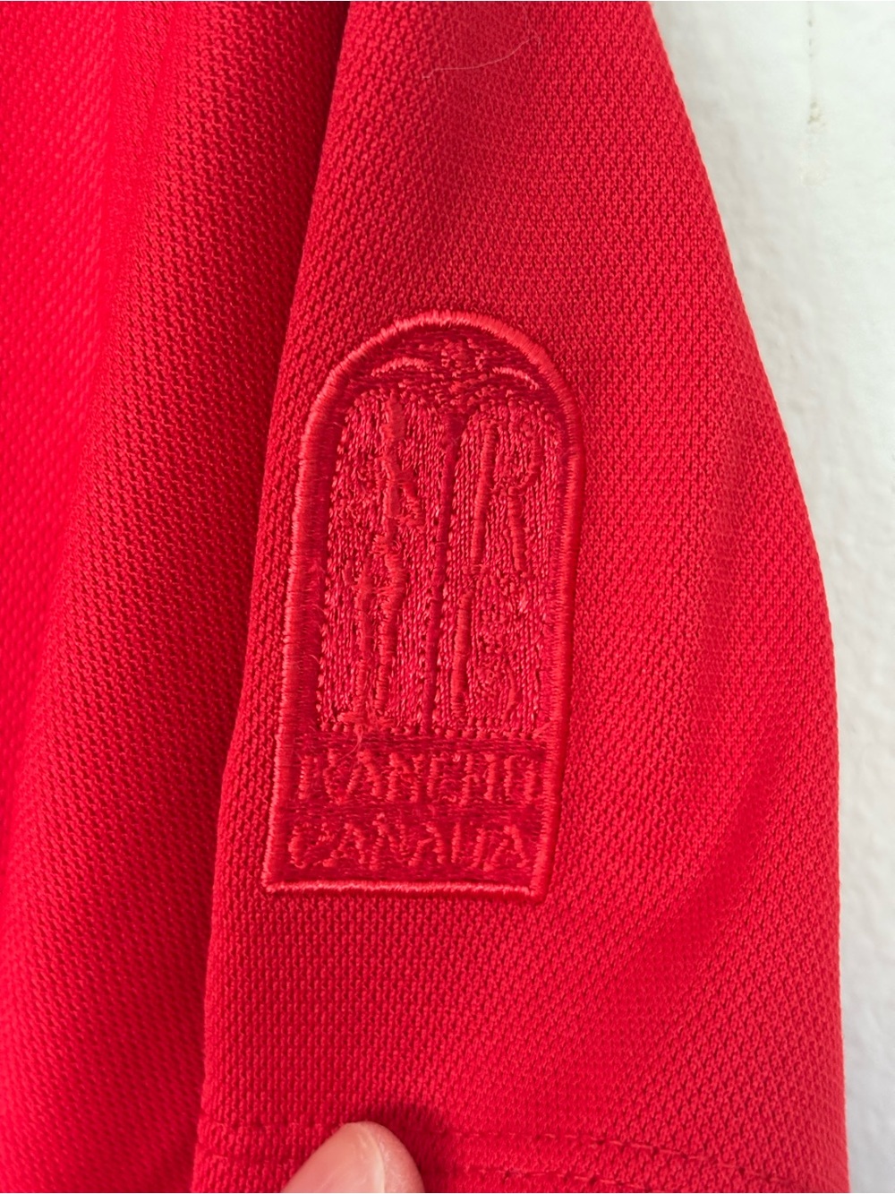 Nike Golf Women's Red Short Sleeve Polo Tee - Picture 4 of 5